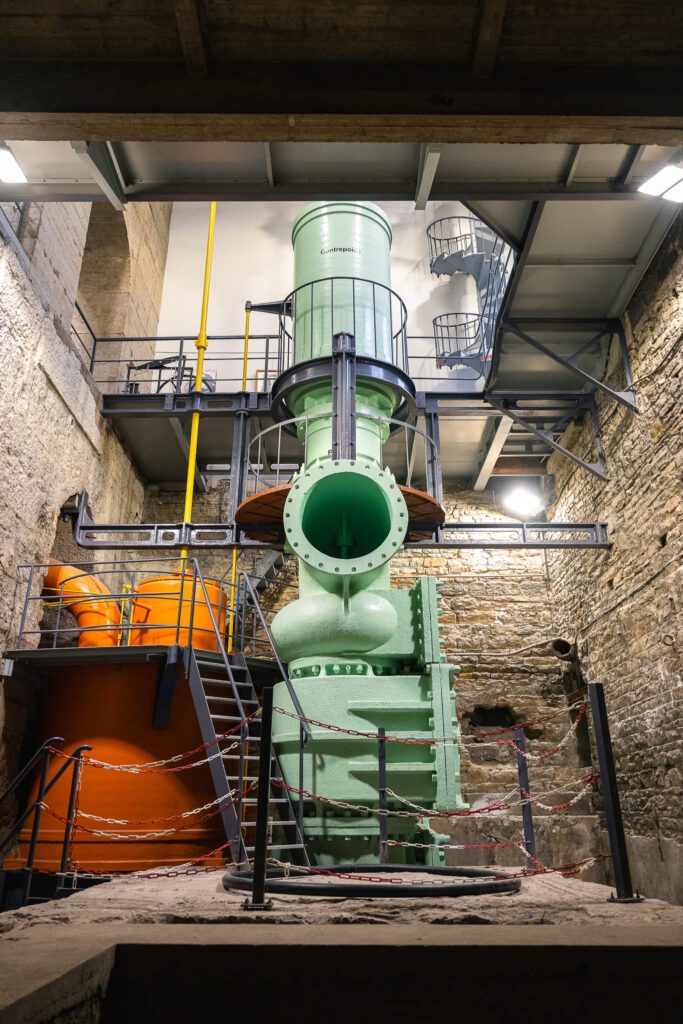 Pompe de Cornouailles à l'usine de Saint-Clair - Eau du Grand Lyon